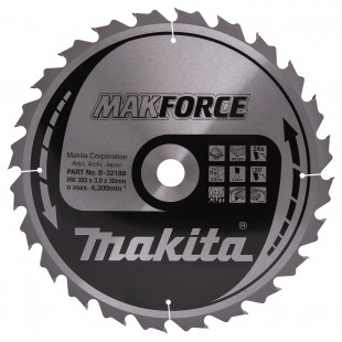Makita Kreissägeblatt für 5143R 355 x 30 mm Holz Sägeblatt 24 Zähne B-32188