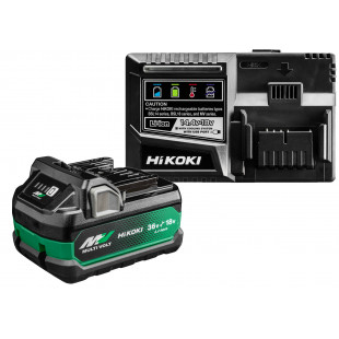 HiKOKI Booster Pack Multi Volt 1x Akku BSL36A18X  36/18V (2,5/5,0 Ah) und Ladegerät UC18YSL3
