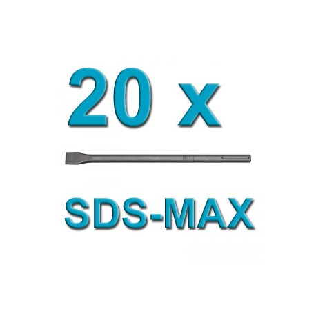 Hawera 20 x SDS - Max Flachmeißel - Meissel