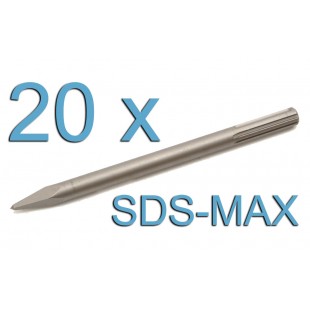 20 x SDS - Max Spitzmeißel (GL400mm)