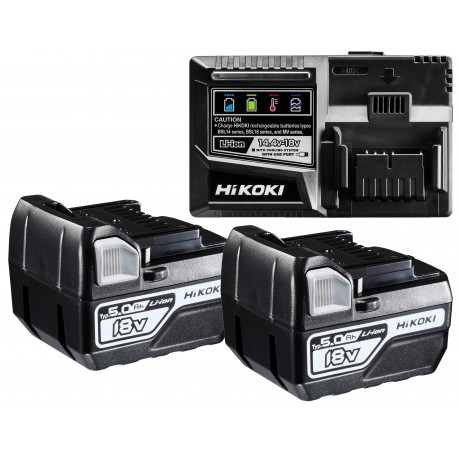HiKOKI Booster Pack 2x BSL1850C + UC18YFSL HiKOKI Booster Pack 2x BSL1850C + UC18YFSL